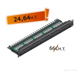 Bandeau 19" 50 ports TeL. (3-6/4-5)