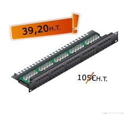 Bandeau 19" 60 ports TeL. (3-6/4-5)